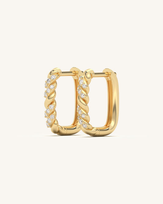 Corded Allure Hoops