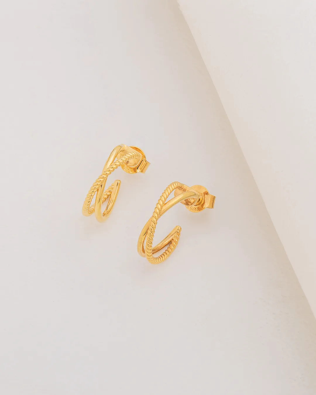 Braided Brilliance Hoops