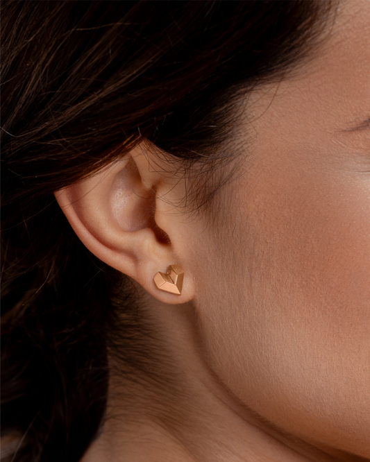 Dazzling Heart Studs