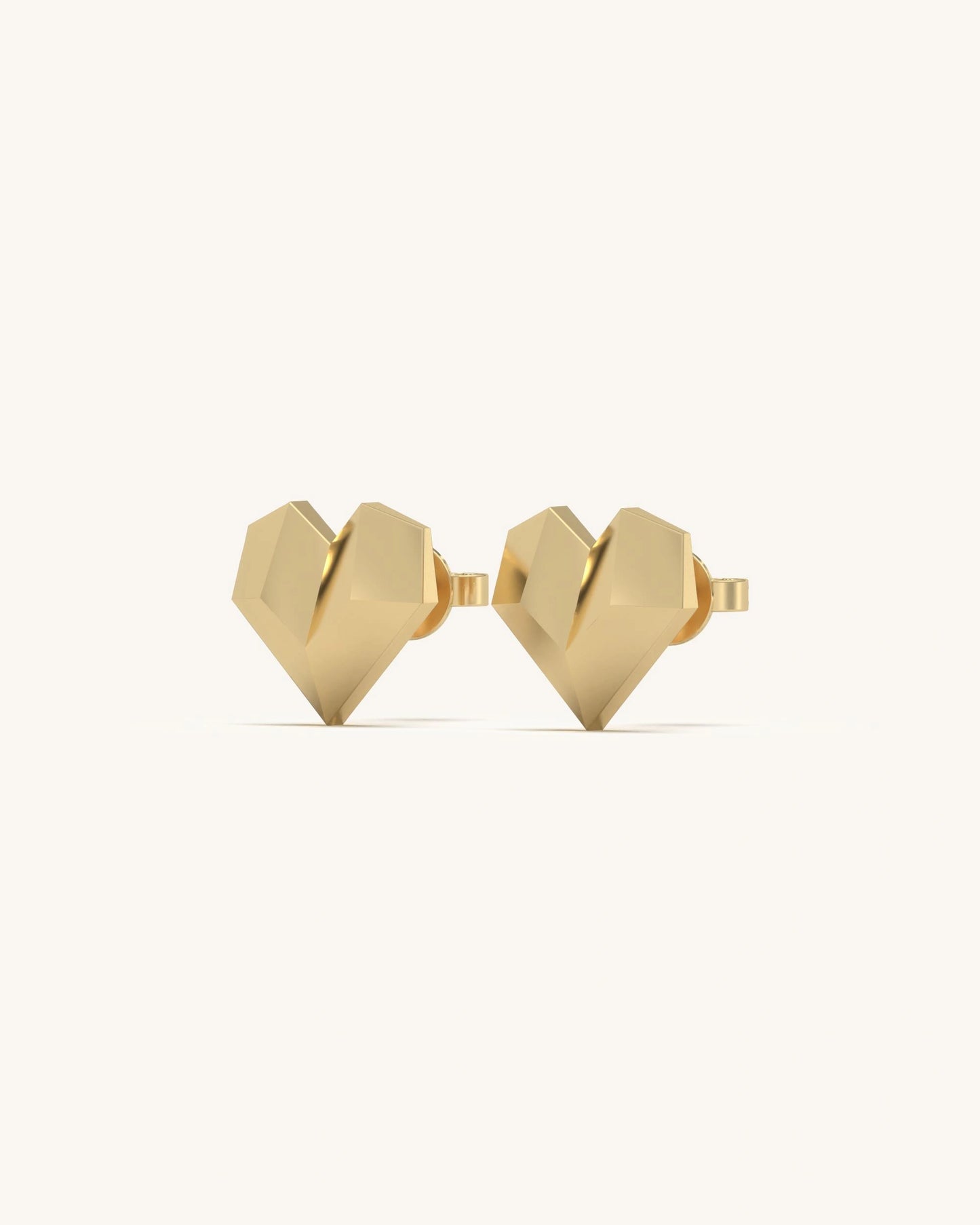 Dazzling Heart Studs