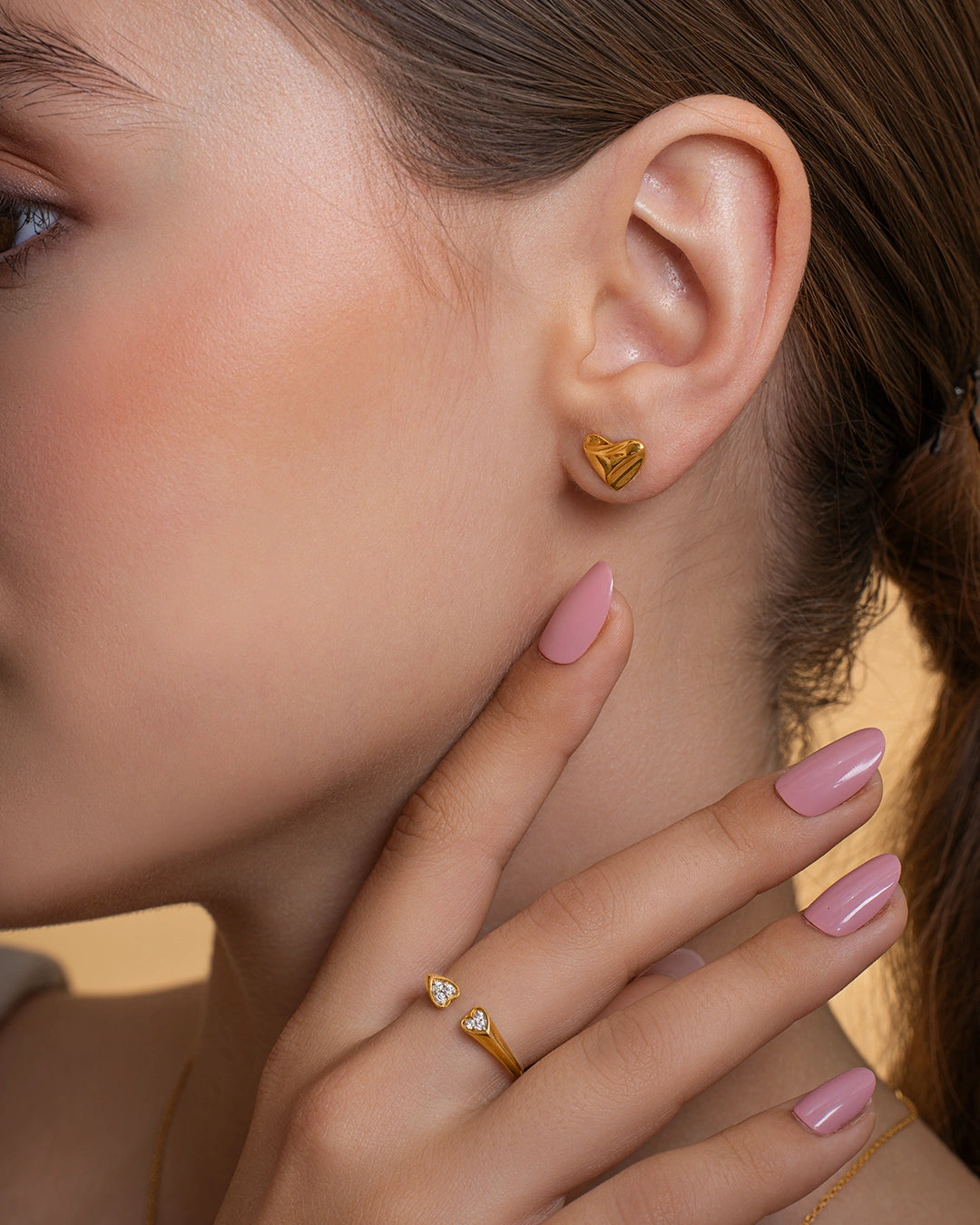 Delightful Heart Studs