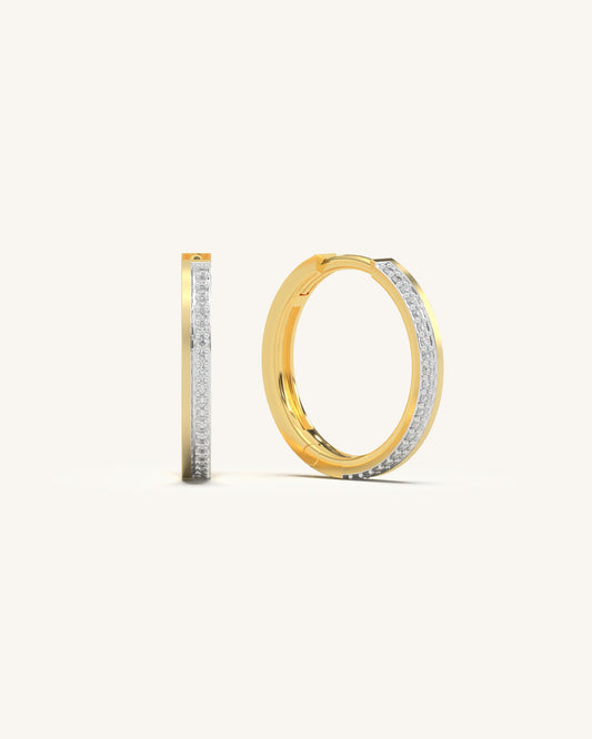 Elegant Moissanite Hoops