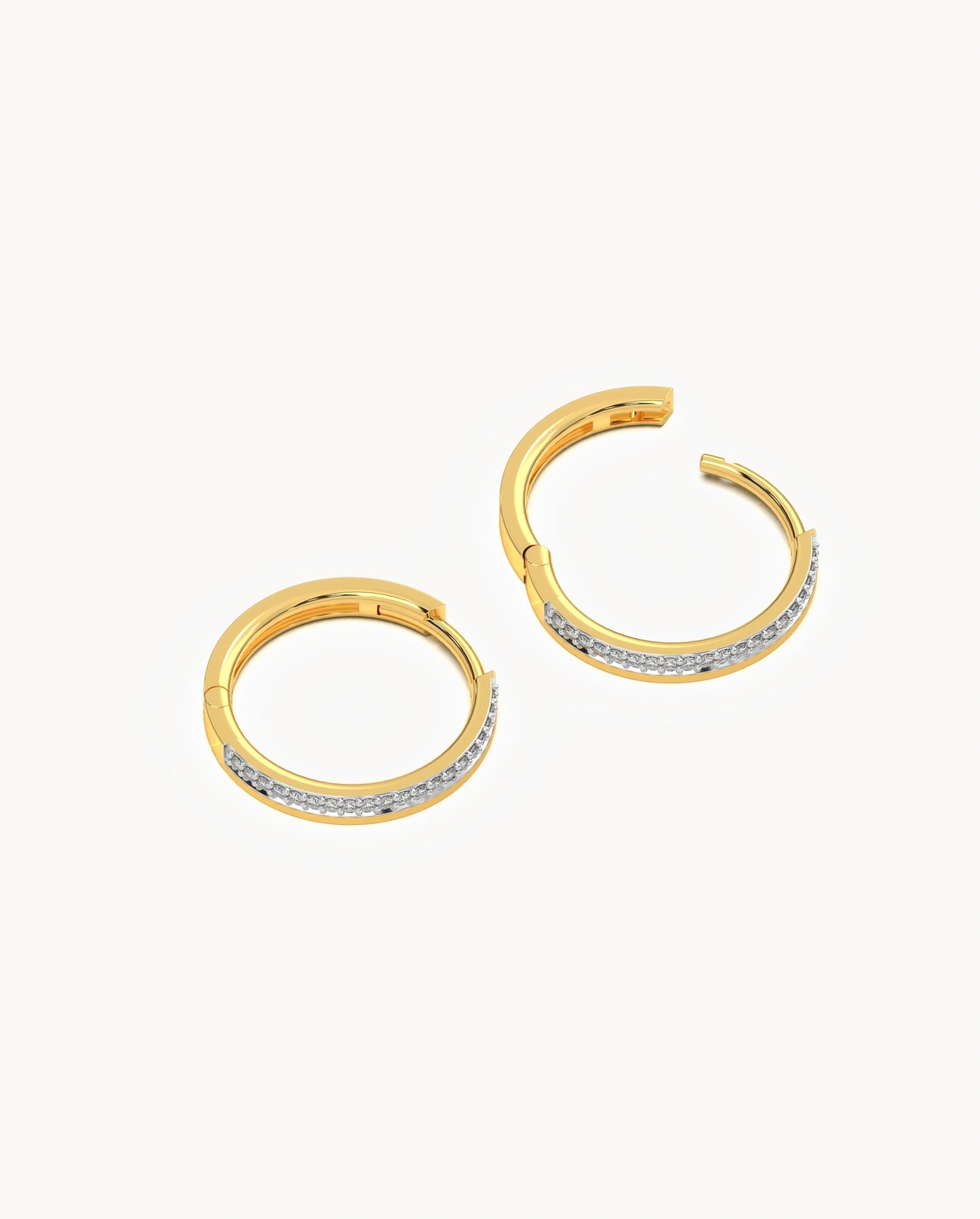 Elegant Moissanite Hoops