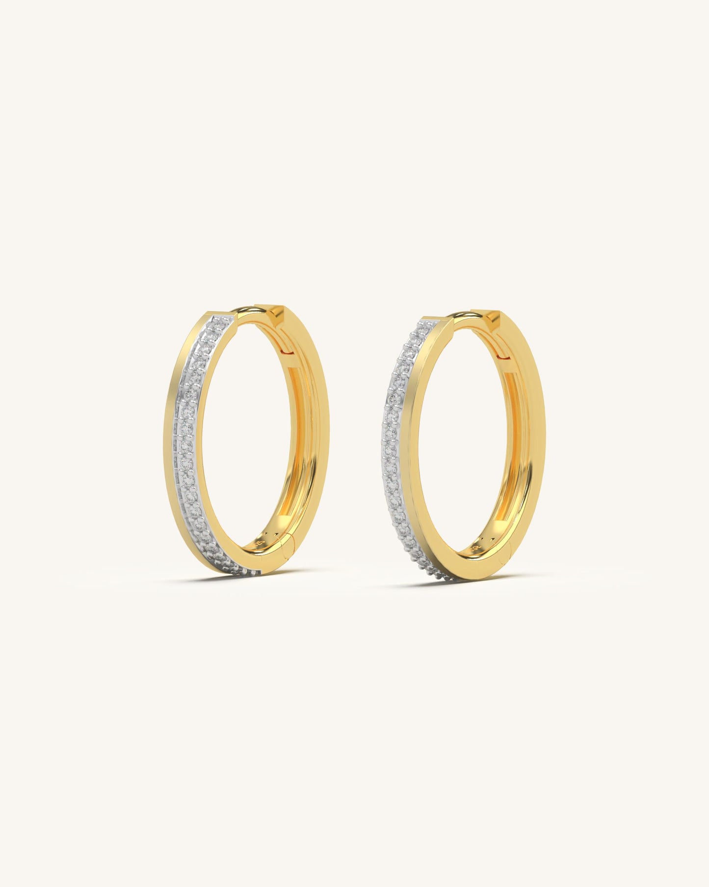 Elegant Moissanite Hoops