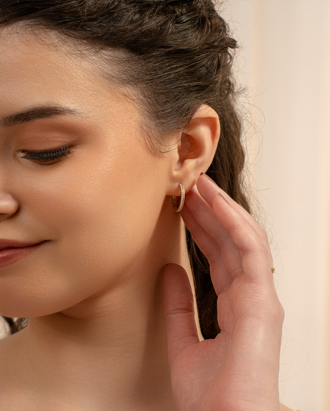 Elegant Moissanite Hoops