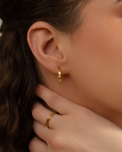 Striped Detail Hoops