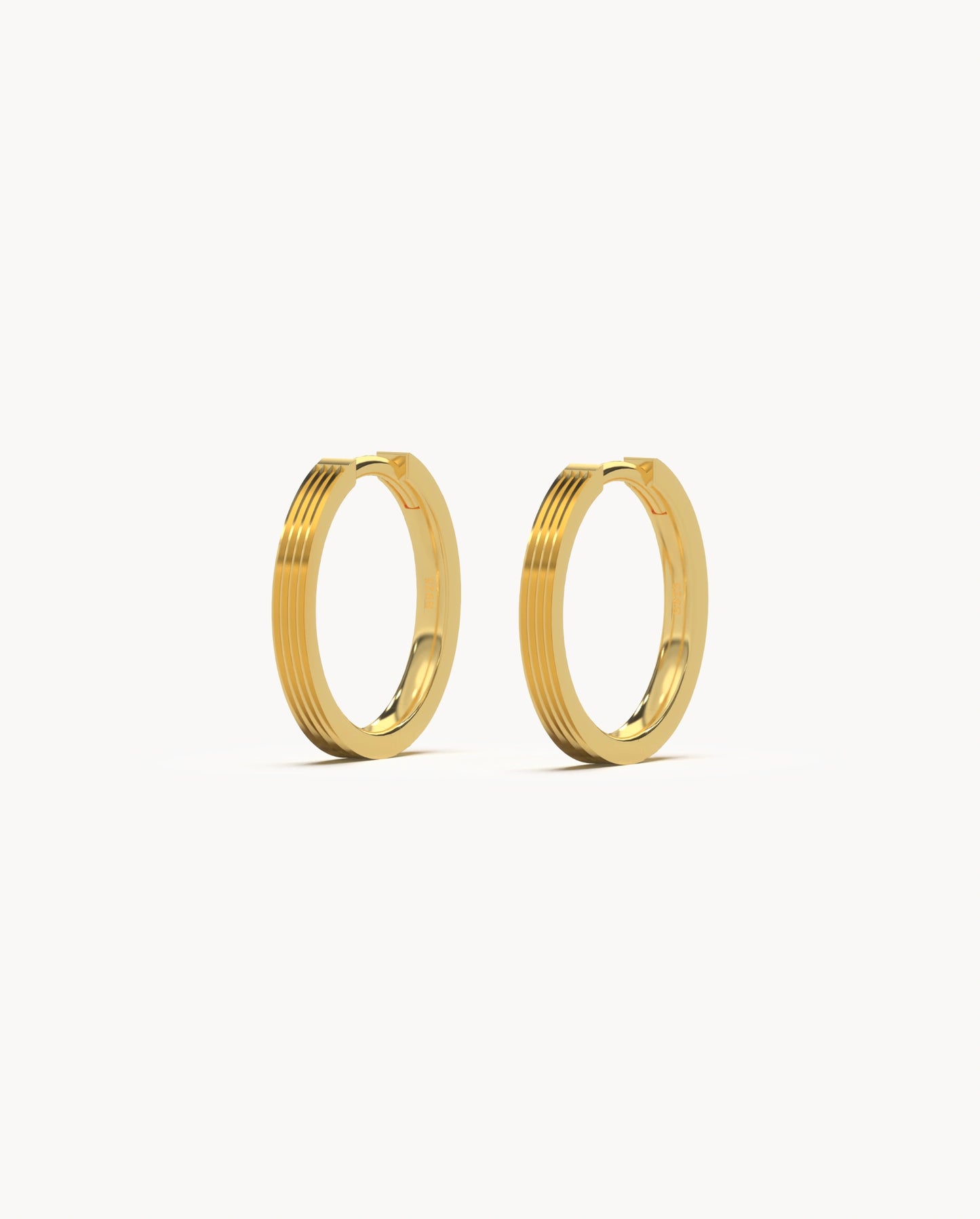 Striped Detail Hoops