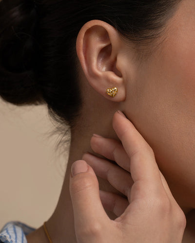 Heart Stud Earrings