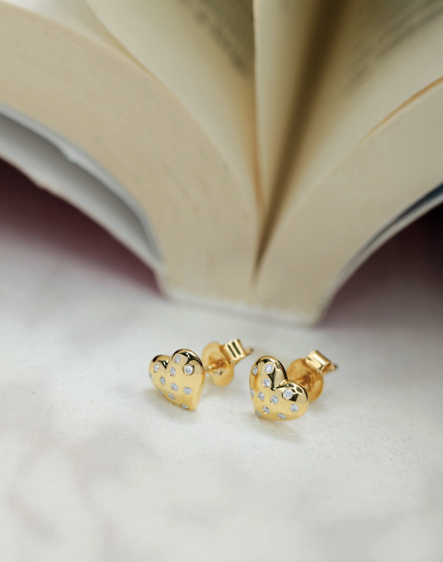 Heart Stud Earrings