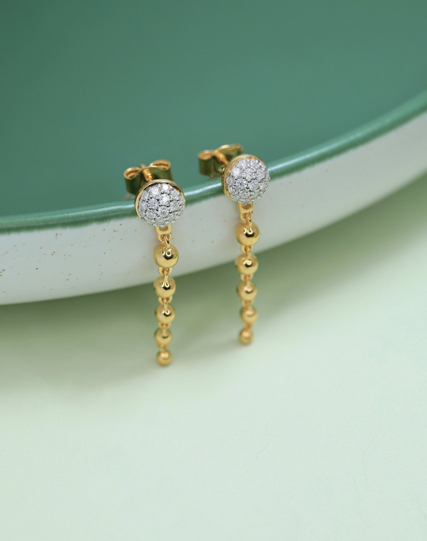 Beaded Cascade Earrings