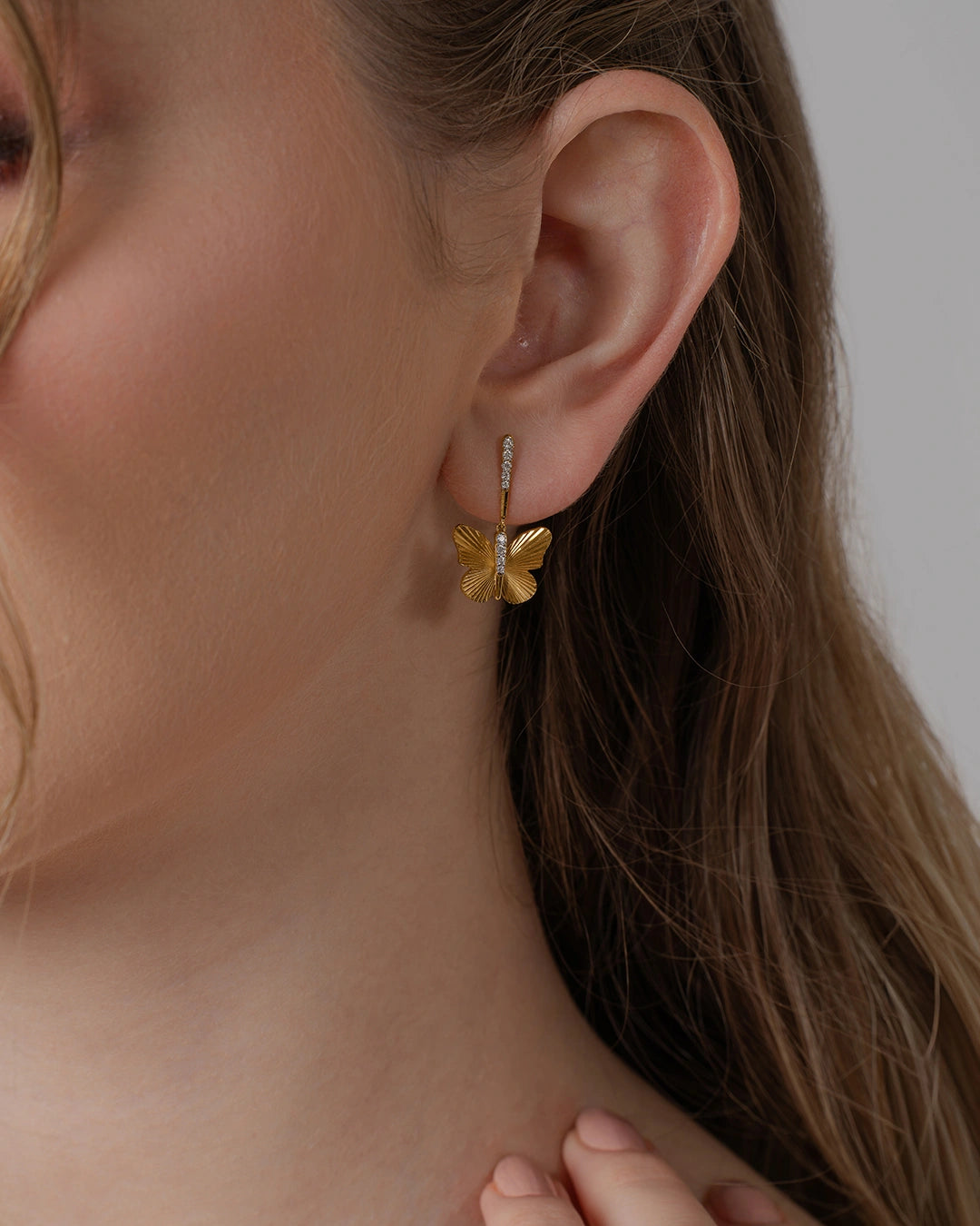 Textured Wing Earrings