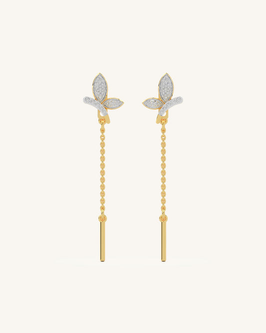 Long Leaf Earrings