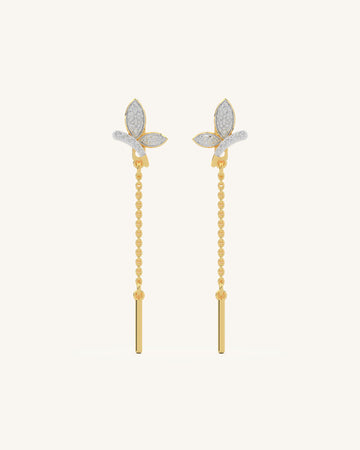 Long Leaf Earrings
