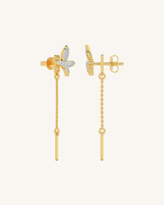 Long Leaf Earrings