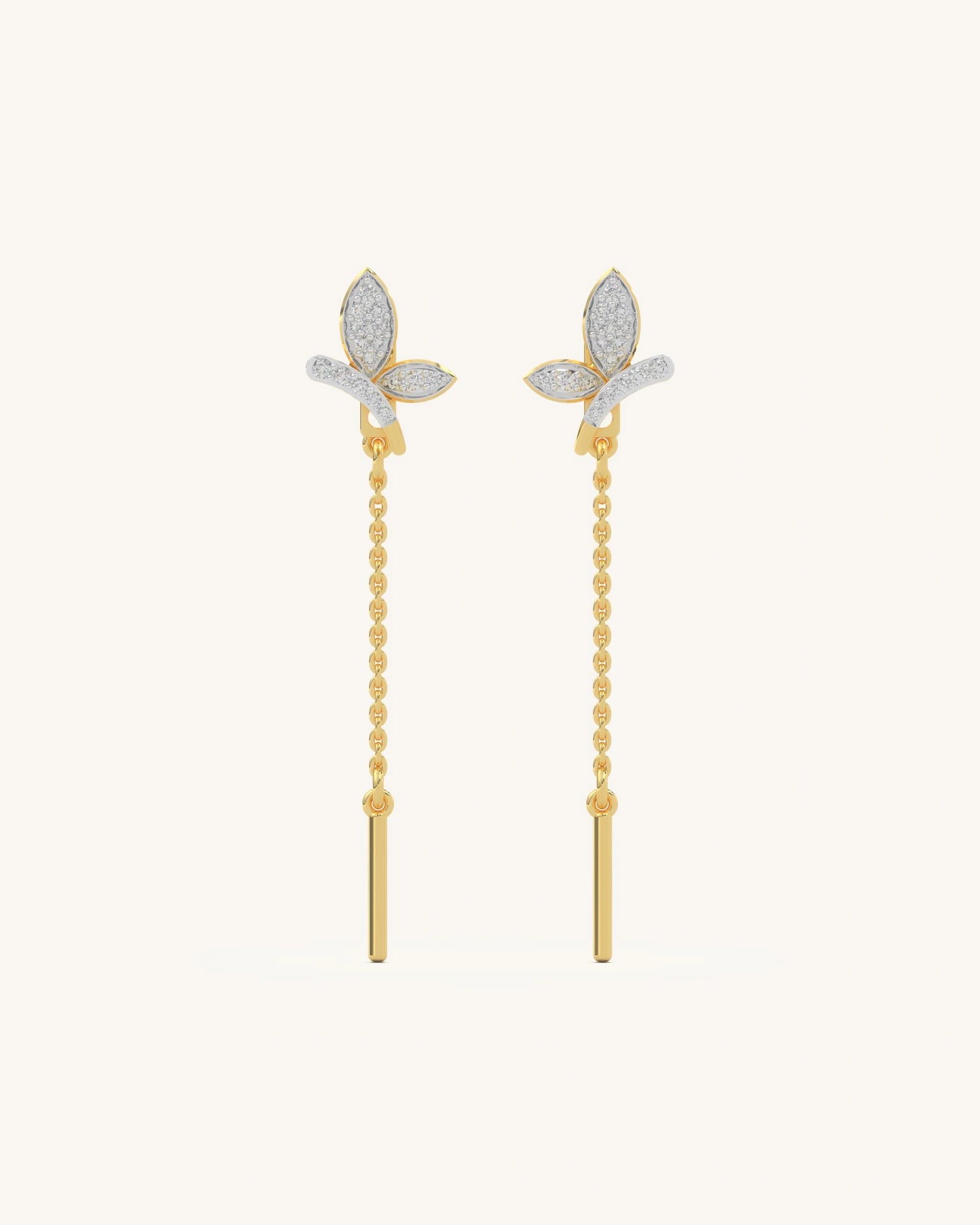 Long Leaf Earrings