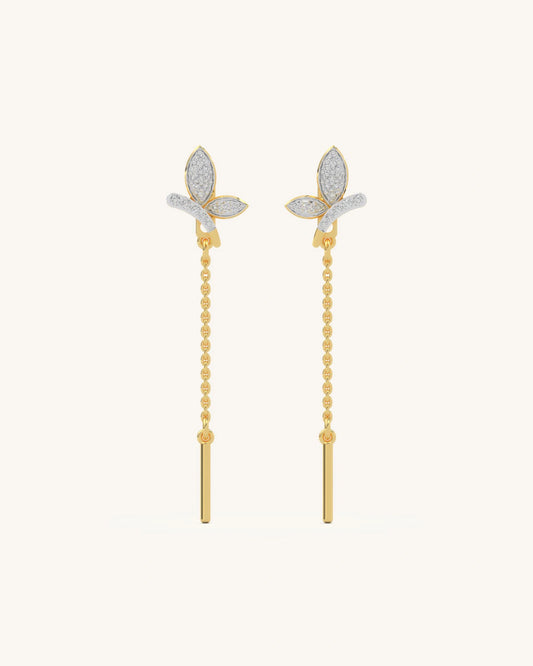 Long Leaf Earrings