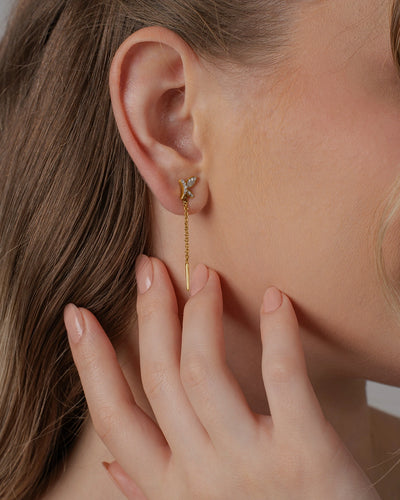 Long Leaf Earrings