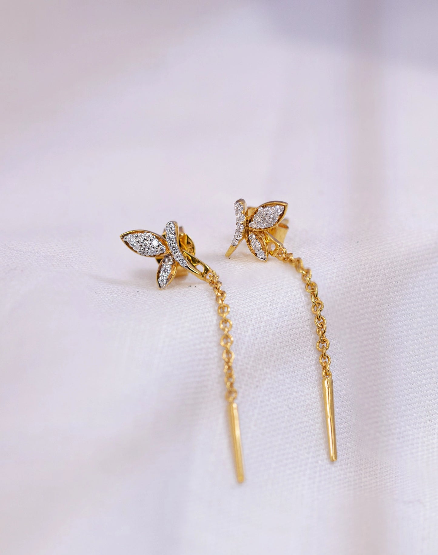 Long Leaf Earrings