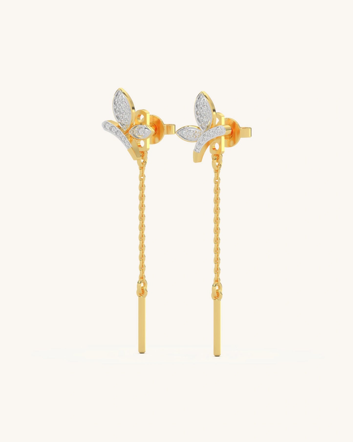 Long Leaf Earrings