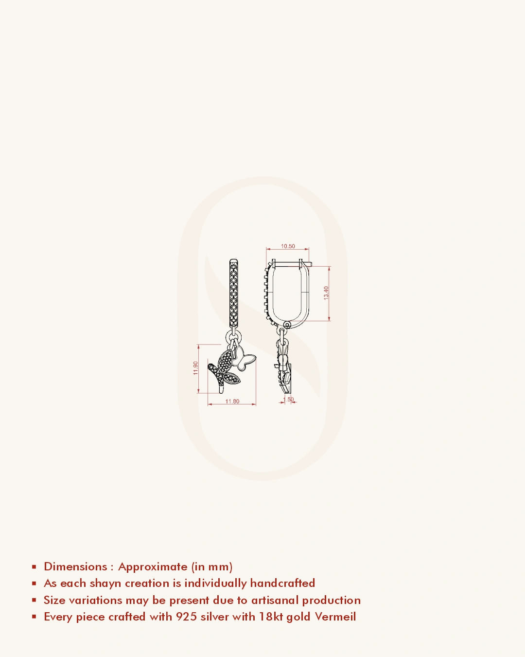 Twin Butterfly Earrings