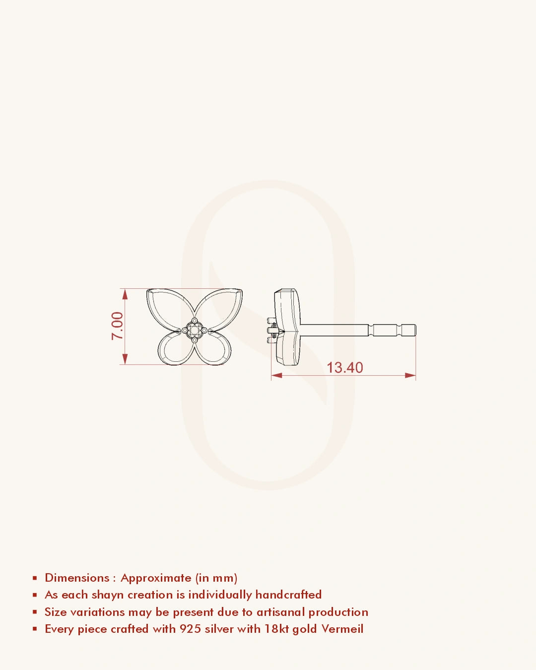 Classic Butterfly Studs