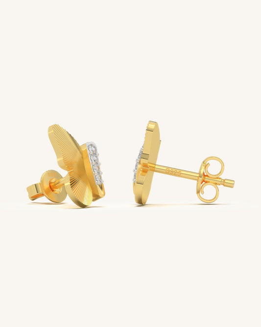 Textured Wing Earrings