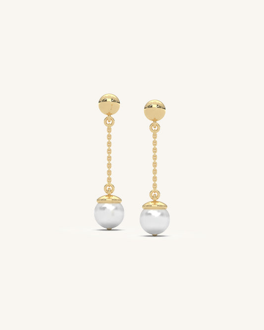 Drop Pearl Earrings