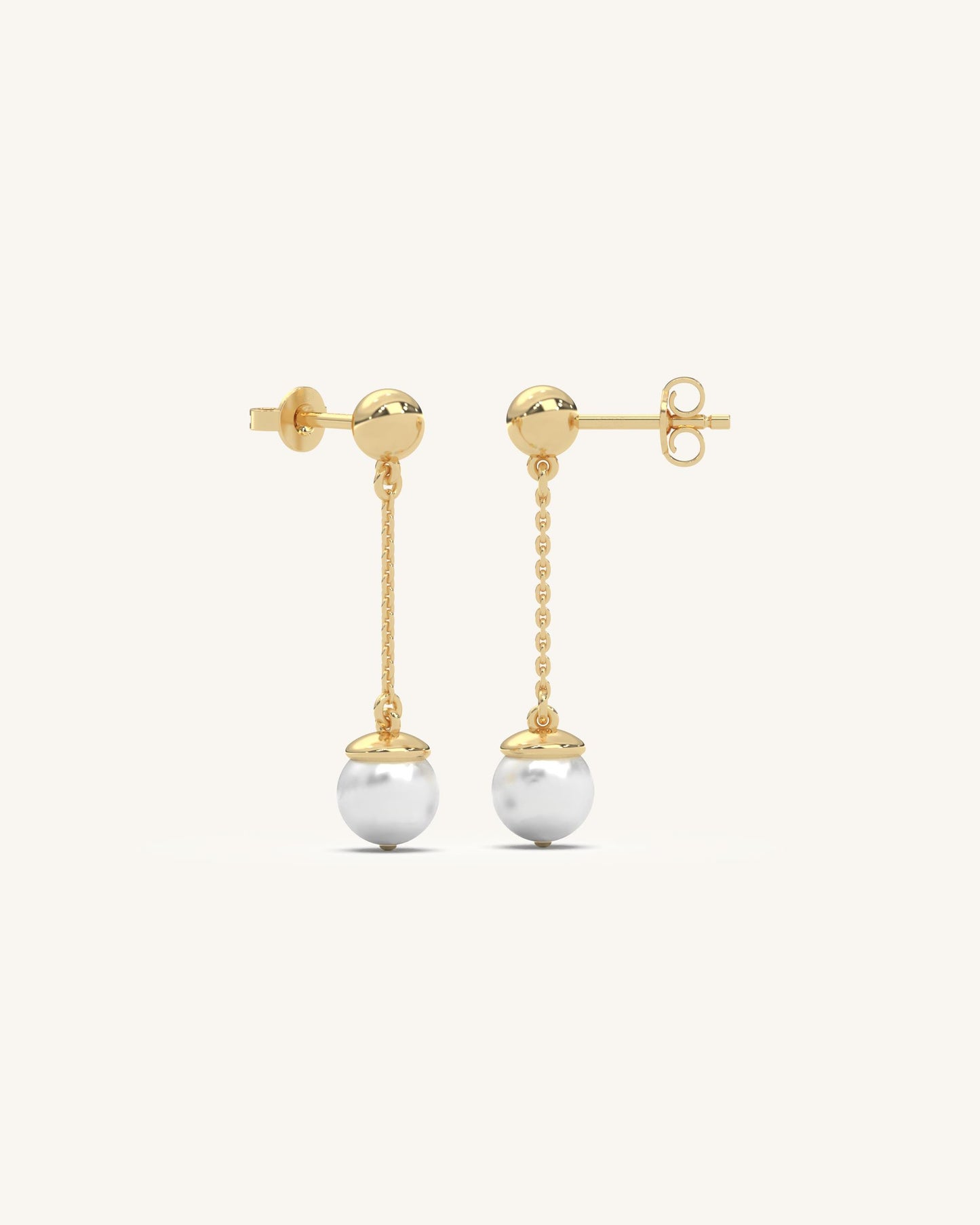 Drop Pearl Earrings