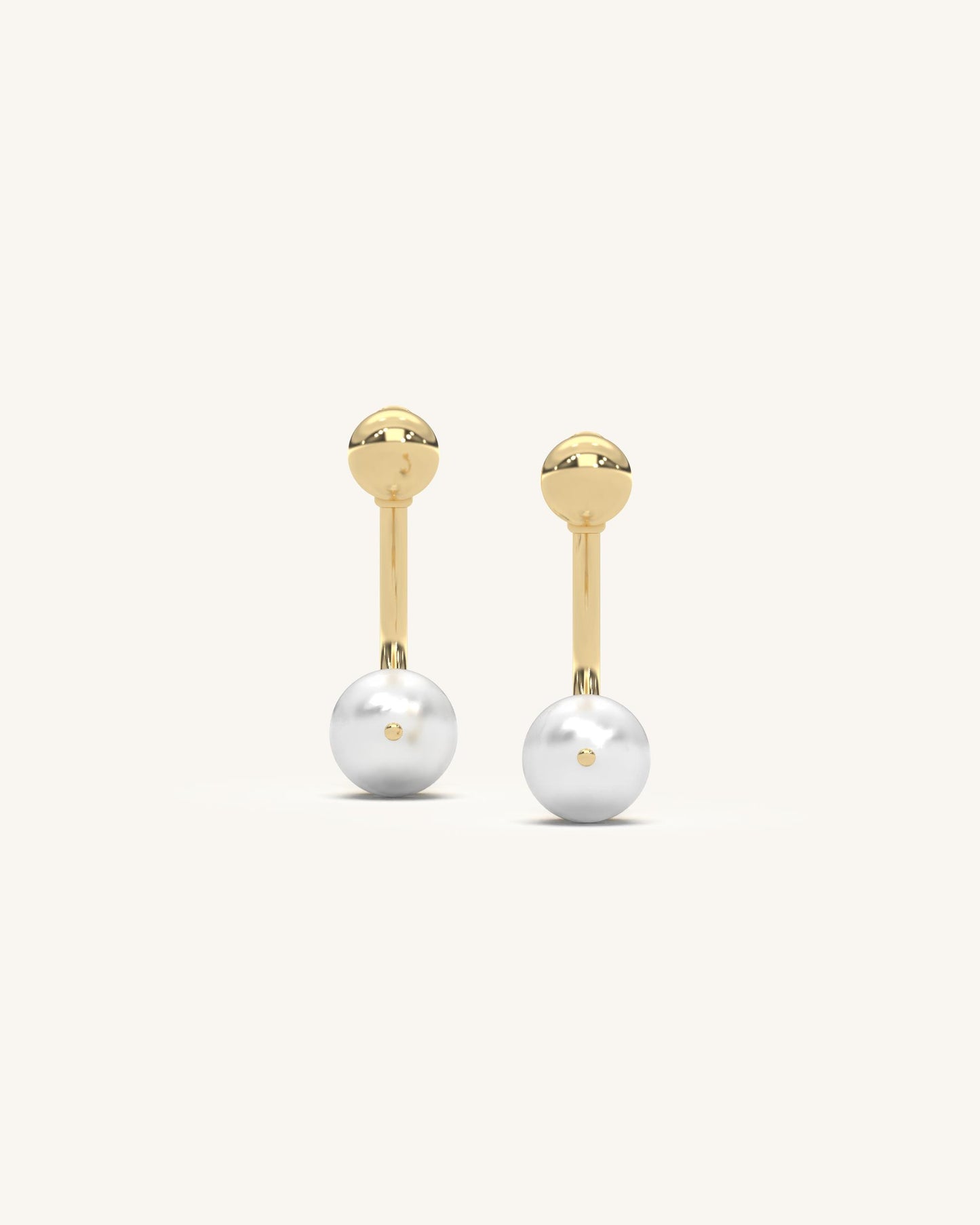Bar Pearl Earrings
