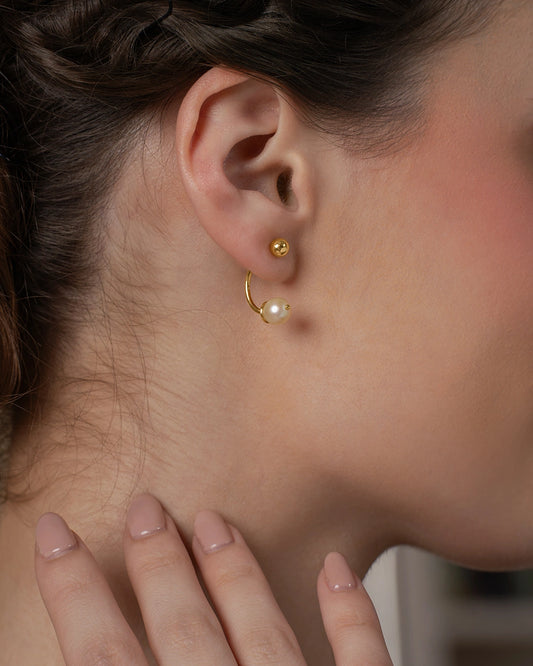 Bar Pearl Earrings