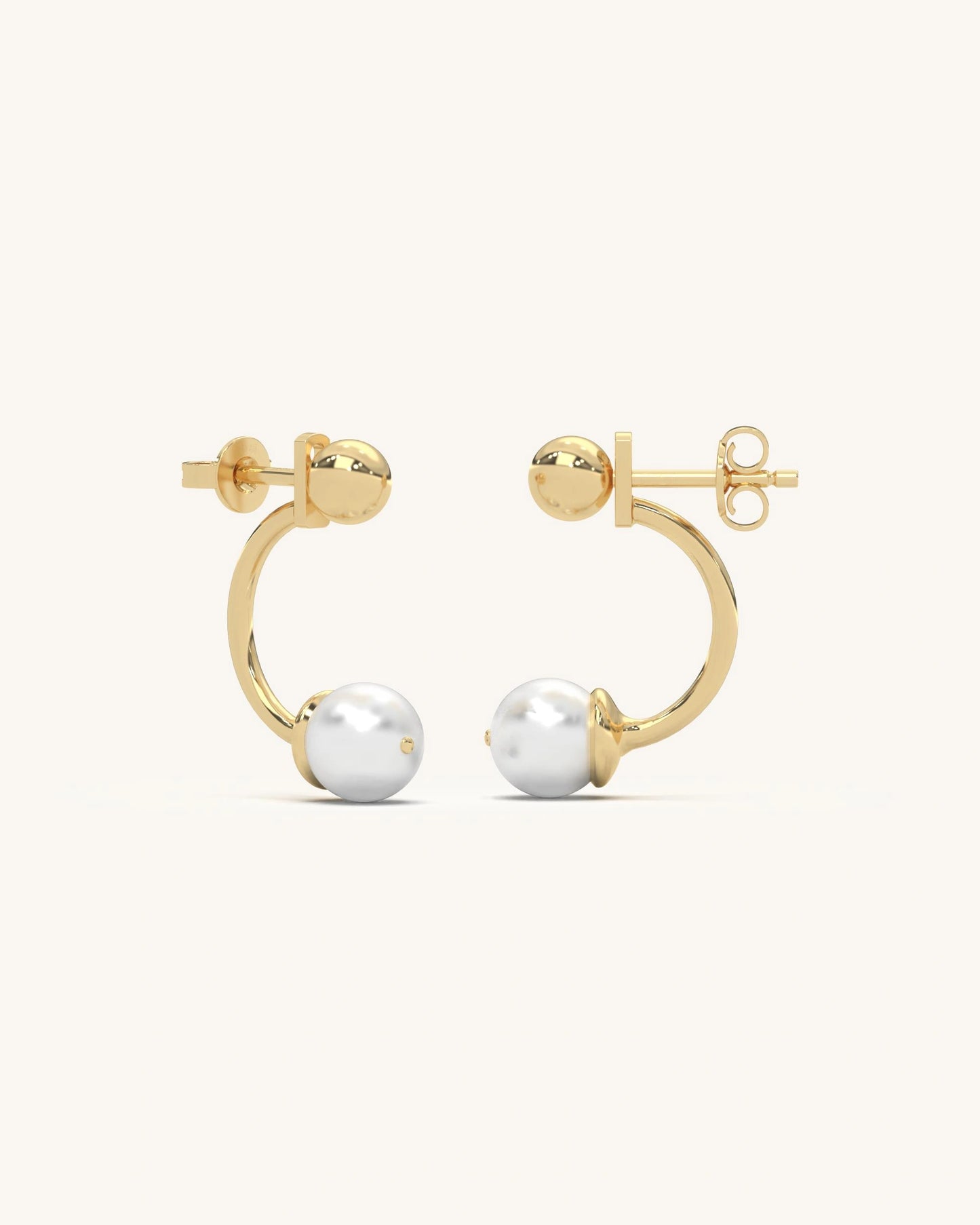 Bar Pearl Earrings