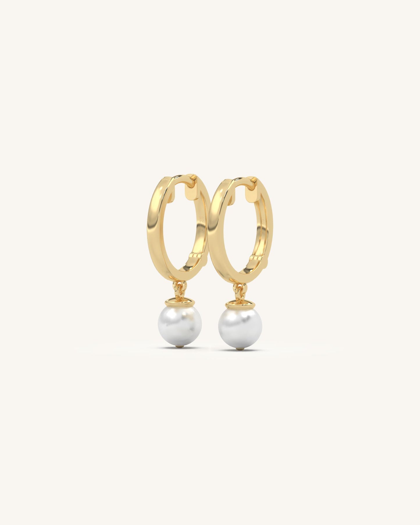 Hoop Pearl Earrings