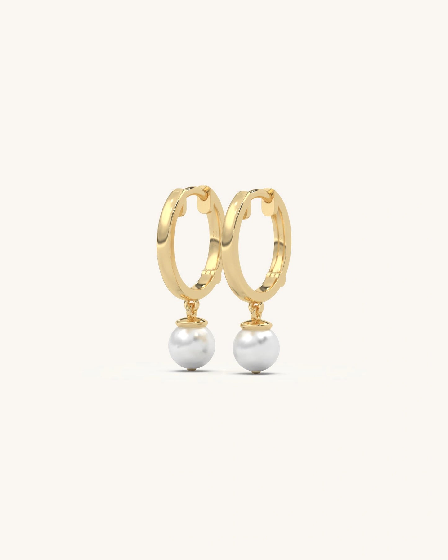 Hoop Pearl Earrings