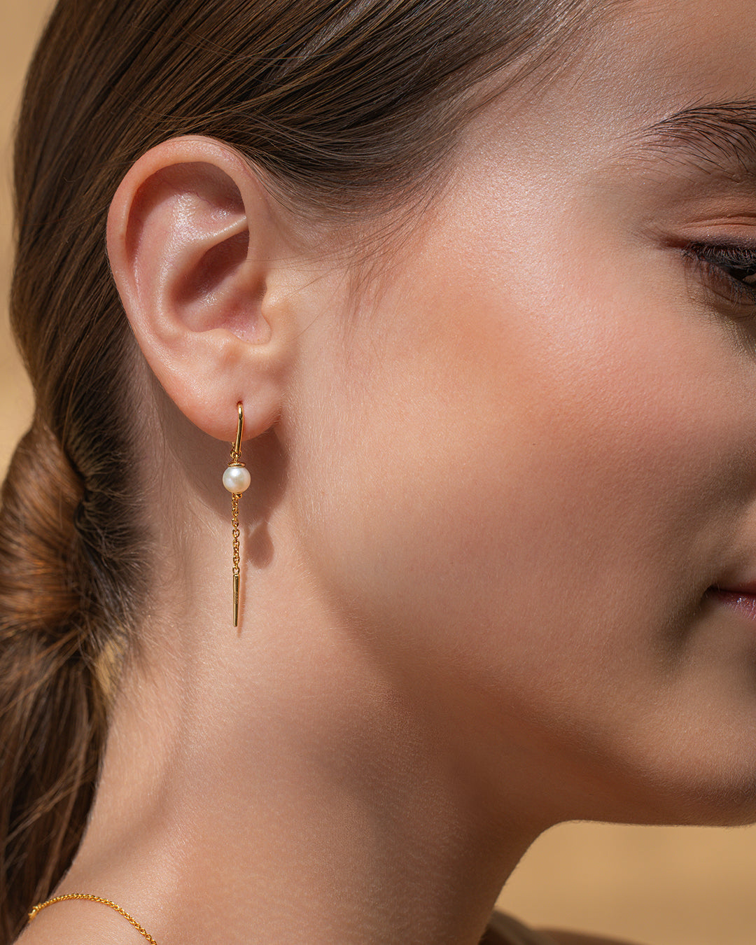 Pearl Chain Earrings