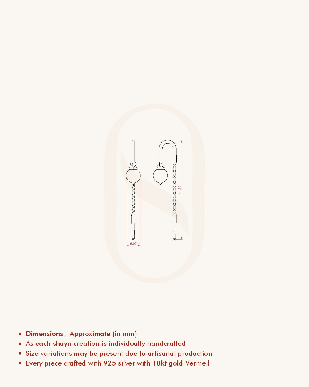 Pearl Chain Earrings