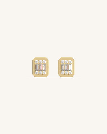Stunning Emerald Studs