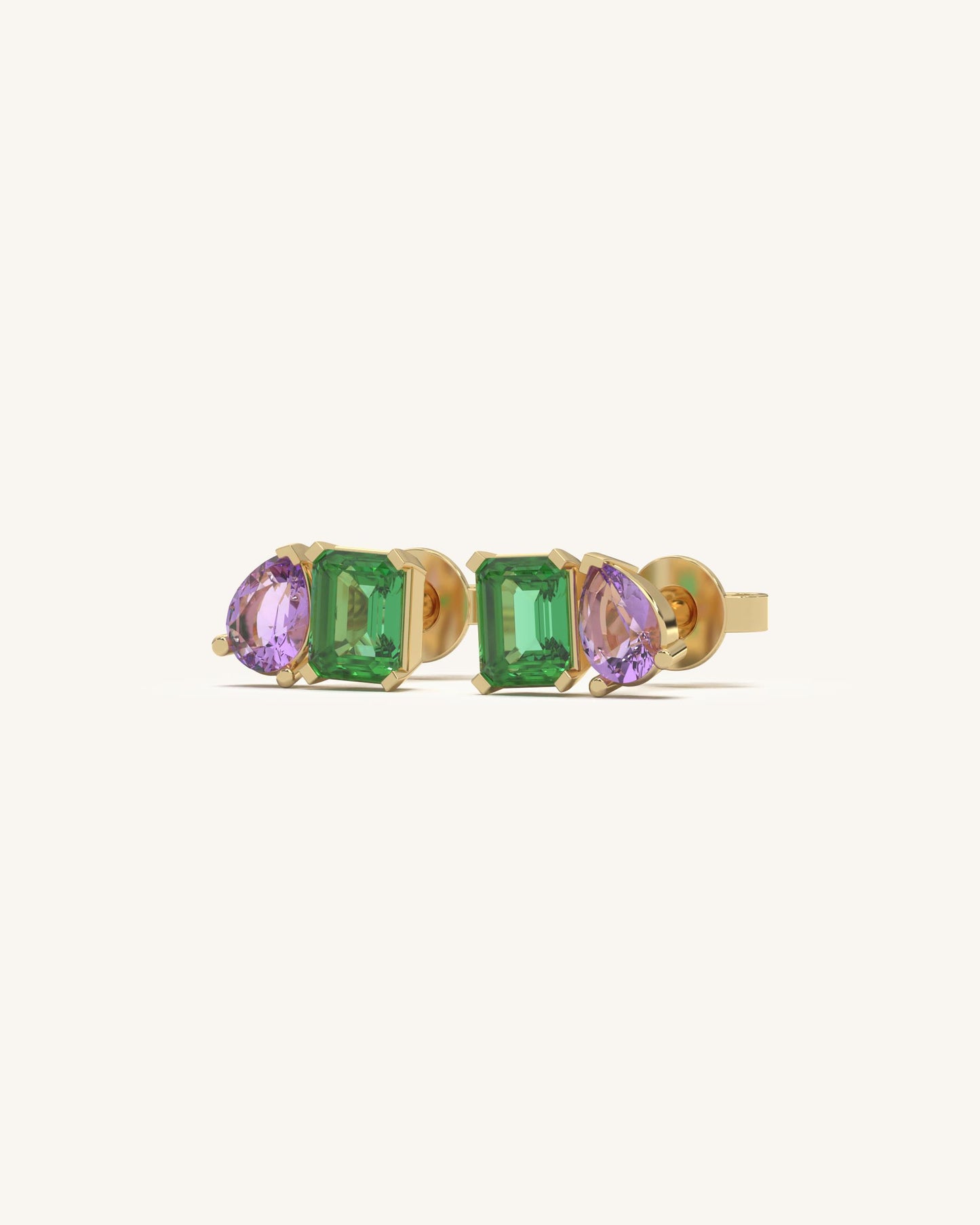 Twin Gem Studs