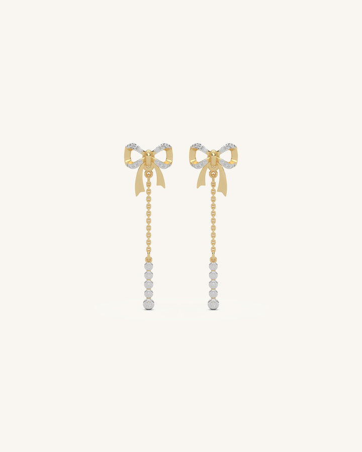Elegant Silver Loop Earrings with Moissanite and 18KT Gold Vermeil