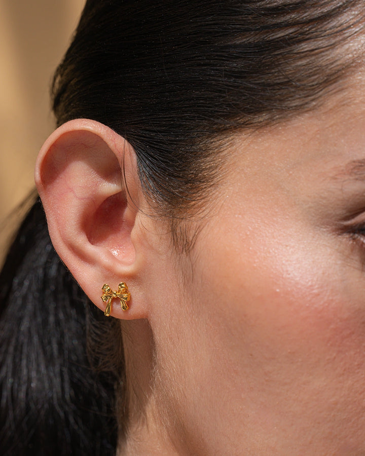 Dangling Bow Earrings