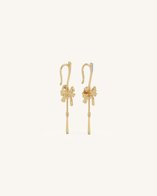 Ribbon Chain Earrings