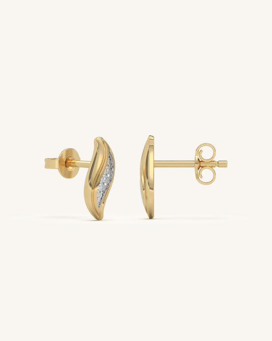 Wave Motif Earring