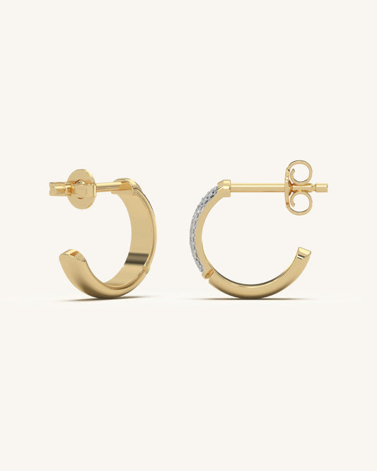 Tiny hoop earrings