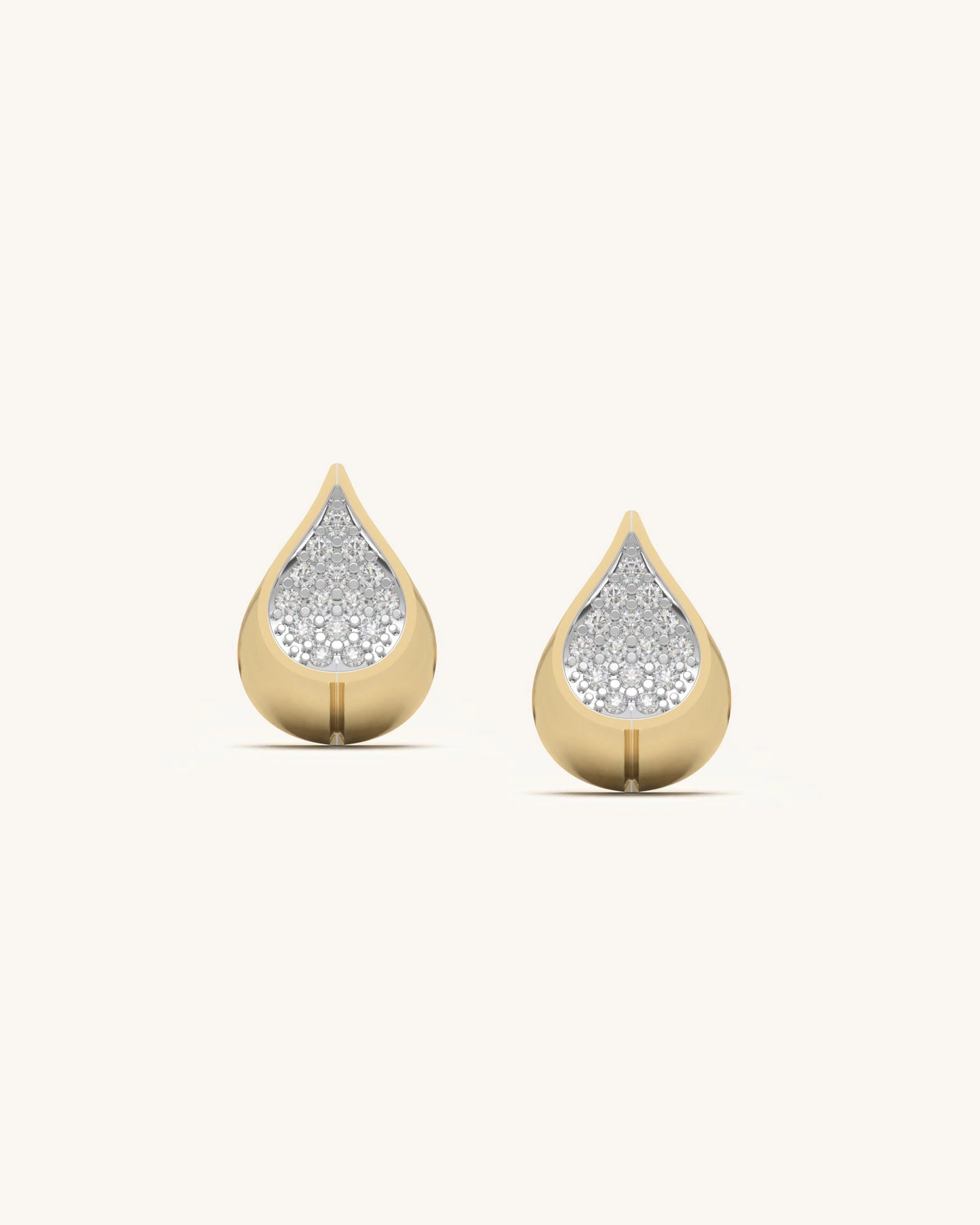 Teardrop Stud Earrings