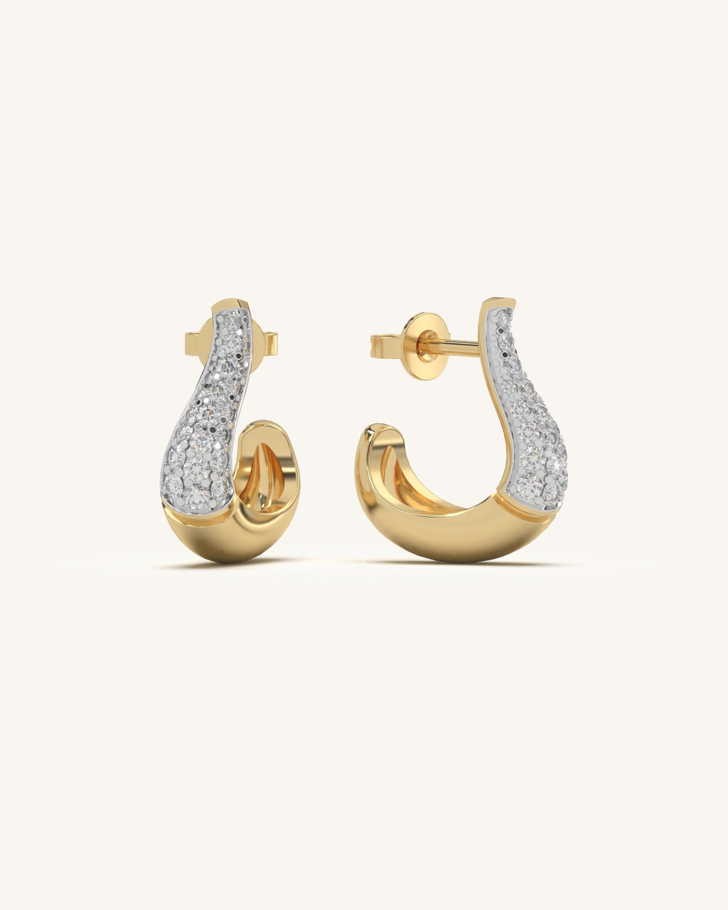 Teardrop Stud Earrings