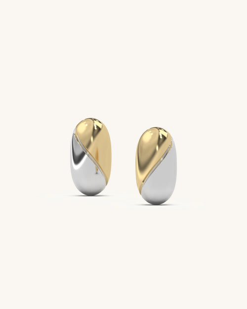 Dainty mini teardrop earrings in 18K gold vermeil and 925 sterling silver