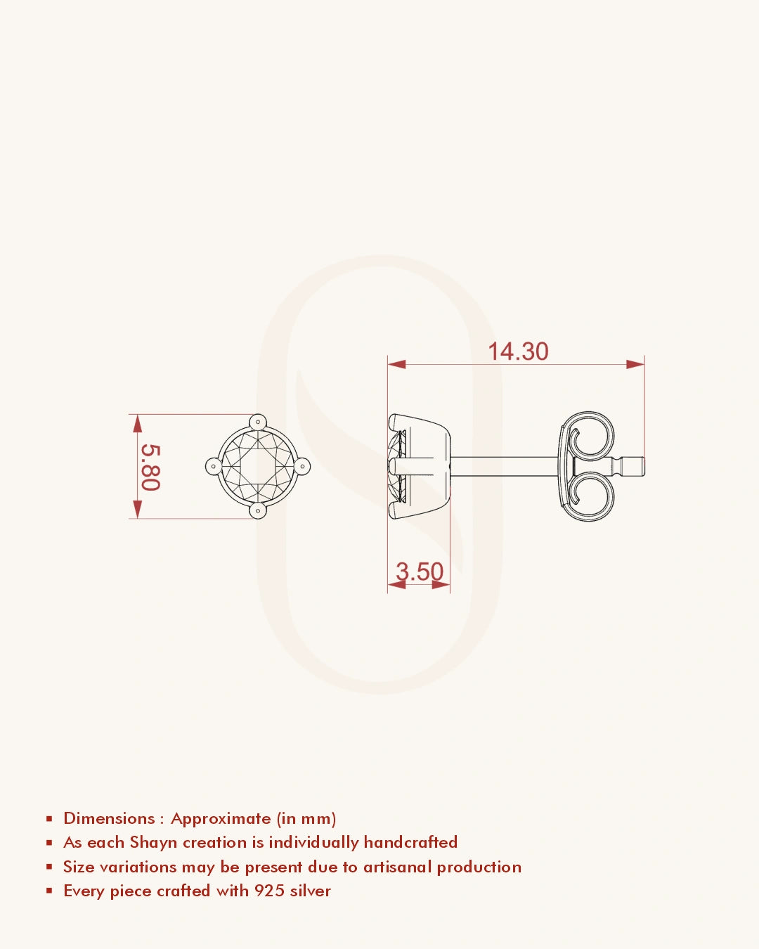 Amethyst BirthMossanite Studs