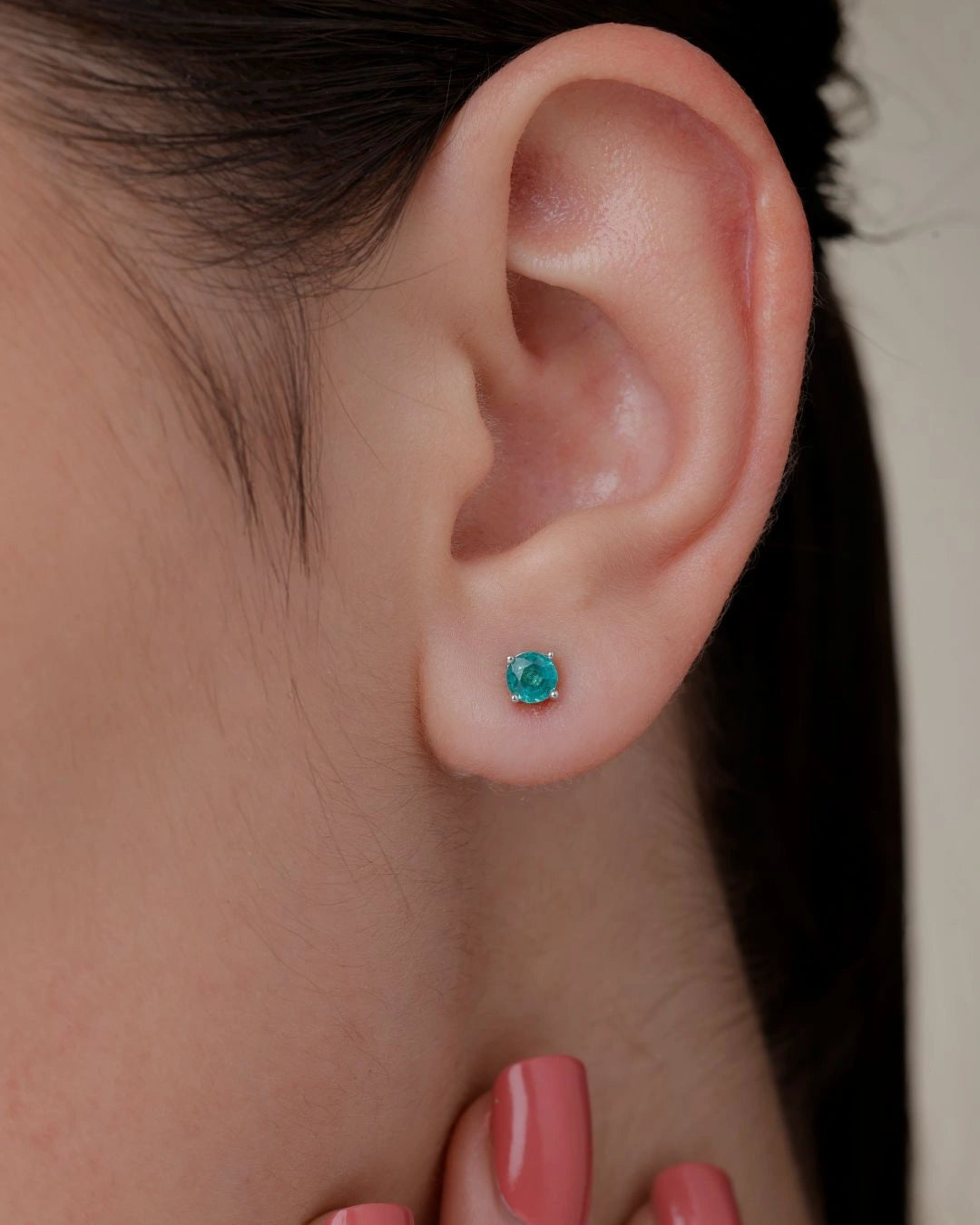 BirthMossanite Studs