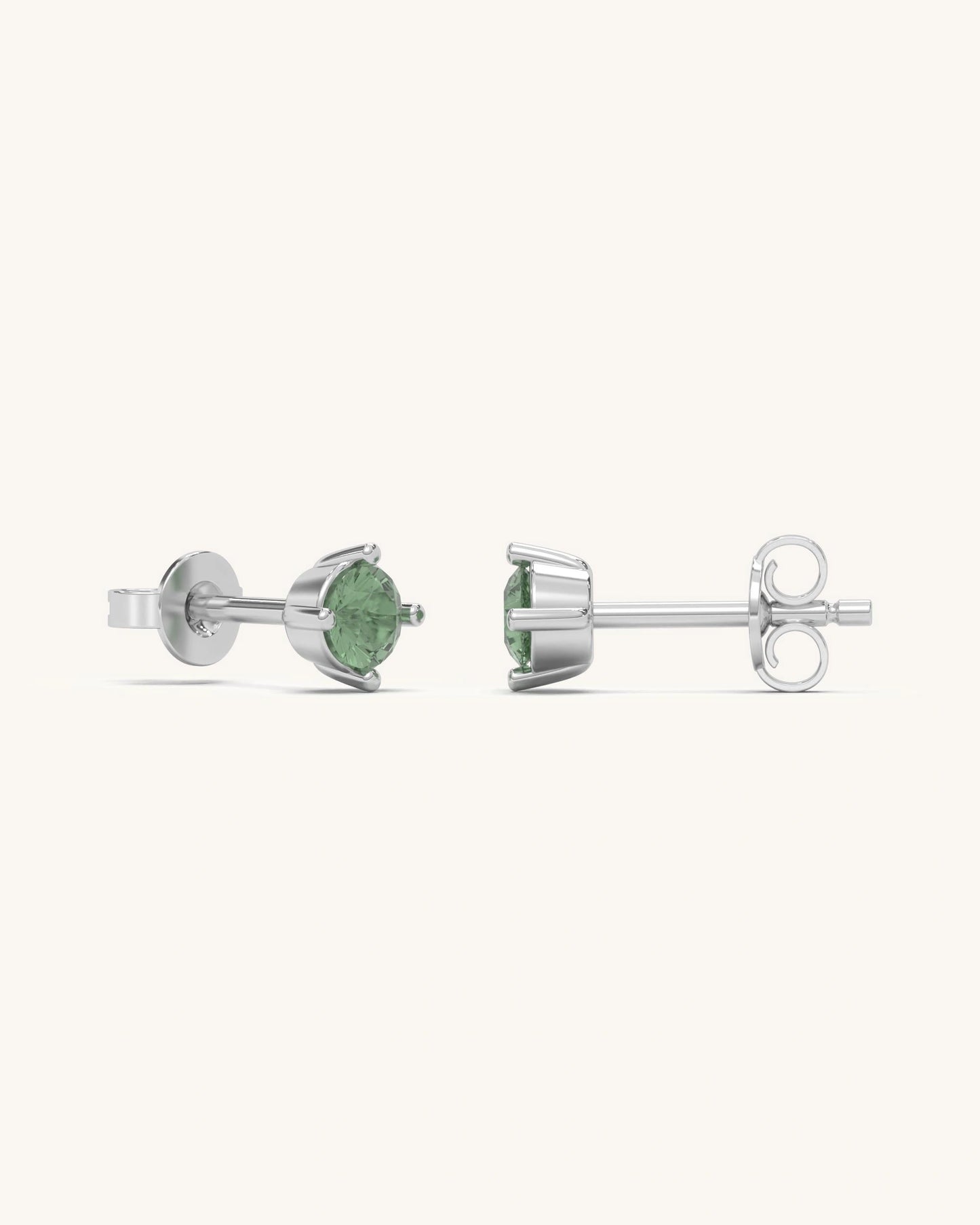 Peridot BirthMossanite Studs