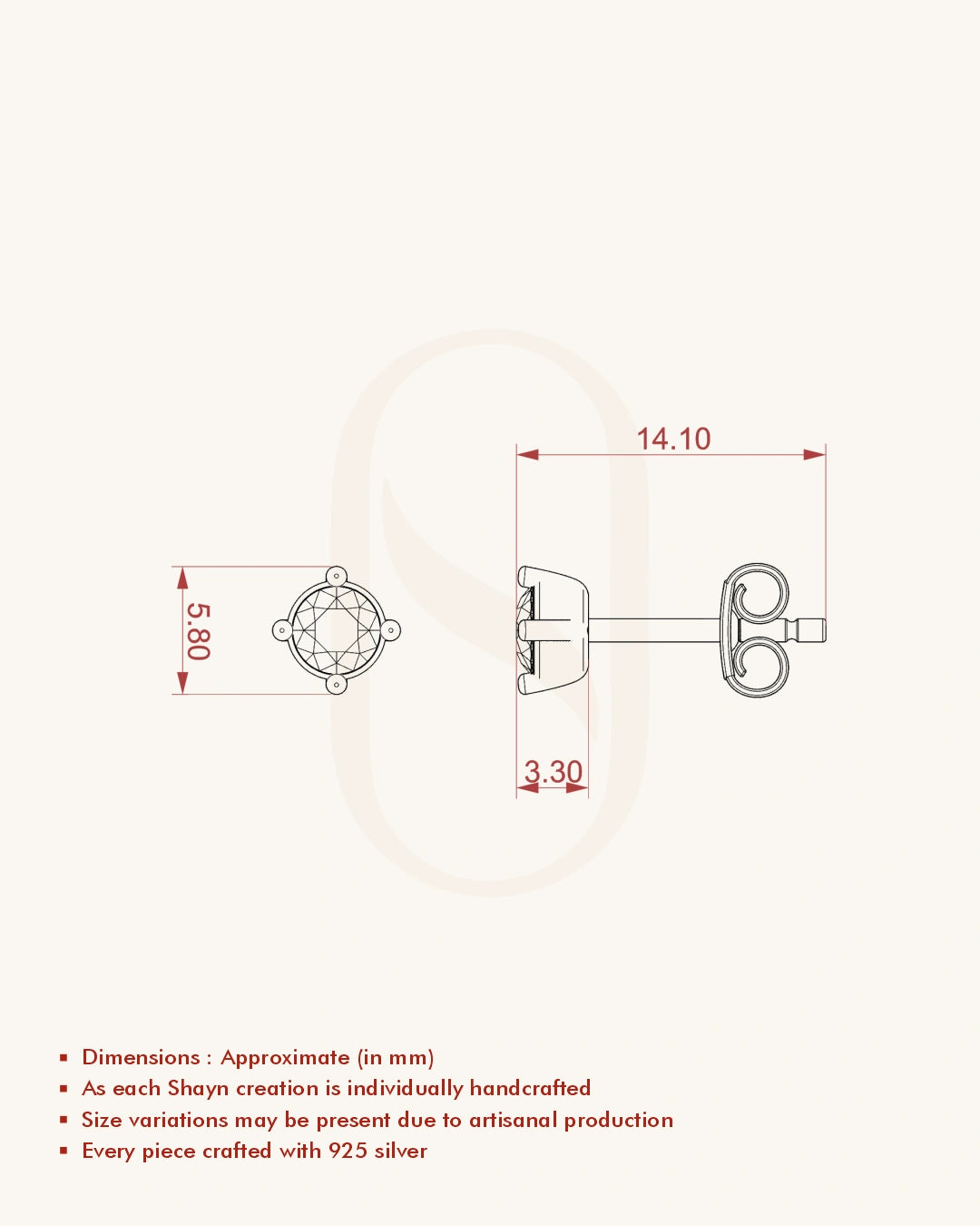 Sapphire BirthMossanite Studs