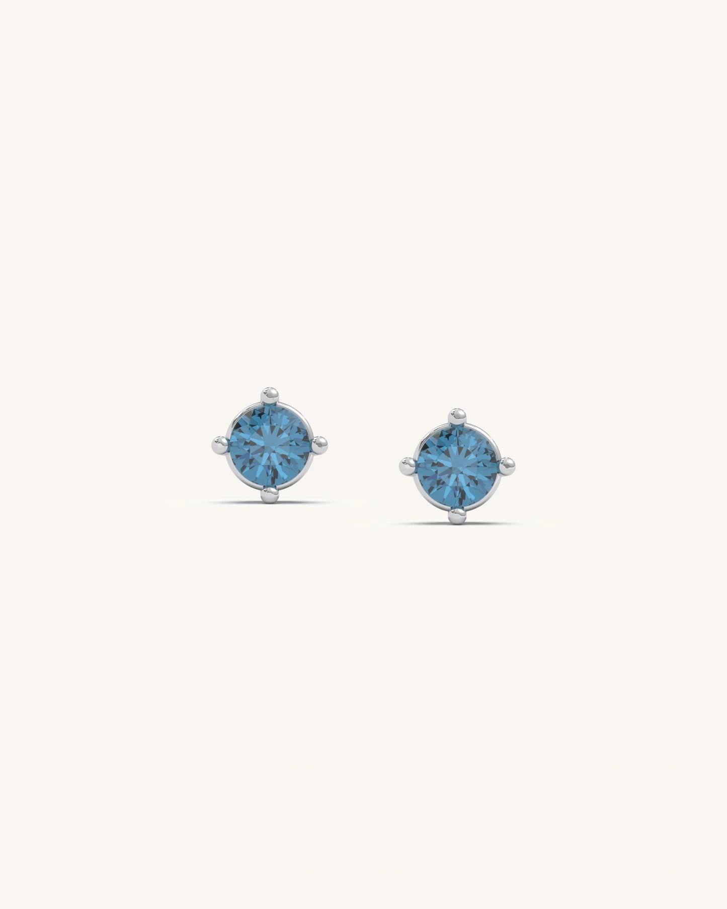Blue topaz Studs